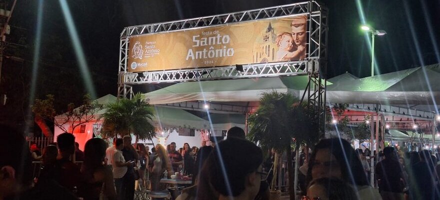 Segue até domingo a Festa de Santo Antônio 2024, na Praça do Visconde, em Macaé